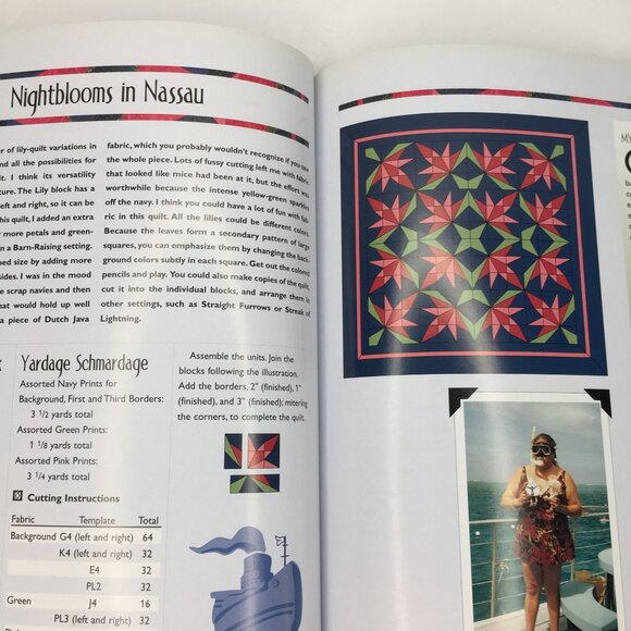 Vintage 1999 Travels With Peaky And Spike Doreen Speckmann Quilting Pattern Book - Picture 4 of 8